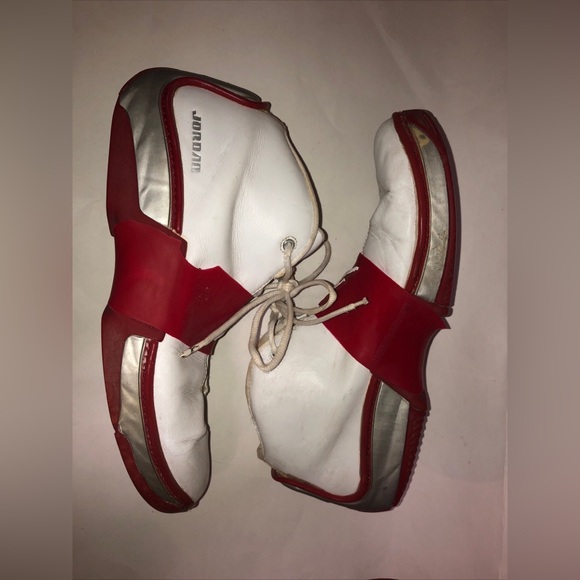 2003 NIKE AIR JORDAN JUMPMAN SQUADRON 23 WHITE RED CHICAGO 305378-101 Men’s 12 - Picture 3 of 11